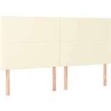  Box spring postelja z vzmetnico LED krem 200x200cm umetno usnje, (20851626) | Shoptok.si