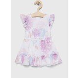 Guess Obleka za dojenčka roza barva | Shoptok.si