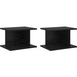  Noćni ormarić 2 pcs Crni hrast 40 x 30 x 25 cm | shoptok.hr