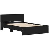 vidaXL Okvir za krevet s uzglavljem crni 135x190 cm | shoptok.hr