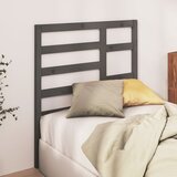  Uzglavlje za krevet sivo 96 x 4 x 104 cm od masivne borovine | shoptok.hr