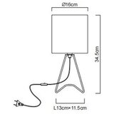 Globo 21734S - Stona lampa TAMIAN 1xE14/40W/230V crna | Eponuda.com