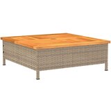  Vrtni stol bež 70 x 70 x 25 cm od ratana i bagremovog drva | shoptok.hr