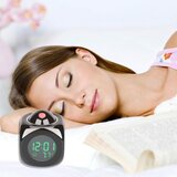Venisymlis Projekcijska Budilka - Namizna Ura S Prikupnim Dizajnom, Velikim Zaslonom, Čas/Temperatura/Alarm/Dremež Di, (22060543) | Shoptok.si