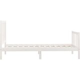  Okvir za krevet od masivnog drva bijeli 100 x 200 cm | shoptok.hr