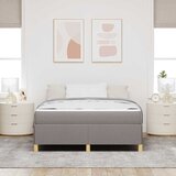  Krevetna konstrukcija Sivo-smeđa 140 x 190 cm tkanina | shoptok.hr