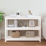  Konzolni stol bijeli 110 x 40 x 74 cm od masivne borovine | Eponuda.ba