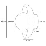 Opviq zidna lampa hand s walnut | Eponuda.com