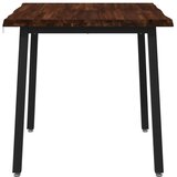  80 x 80 x 75 cm Čvrsto drvo akacije Tamno smeđa i crna - tamno smeđa i crna 80 x 80 x 75 cm Živi rub | shoptok.hr