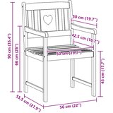  Vrtne stolice 8 pcs Prirodna Čvrsto drvo akacije | shoptok.hr