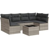  7-dijelni set vrtnih sofa svjetlosivi od poliratana | shoptok.hr