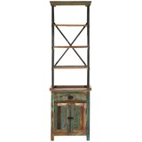  Visoka komoda 55 x 30 x 180 cm od masivnog obnovljenog drva | shoptok.hr