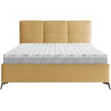 CARRYHOME OBLAZINJENA POSTELJA 160 cm x 200 cm , tekstil gorčično rumena | Shoptok.si