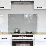 vidaXL Kuhinjska obloga Svjetlosiva Staklo 80 x 50 cm Izdržljiva | shoptok.hr