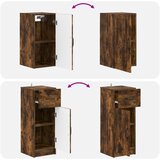  Set kupaonskih ormara od 4 dijela UTRECHT Dimljeni hrast | shoptok.hr