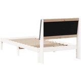  Okvir za krevet s uzglavljem Bijelo 100 x 200 cm tkanina | shoptok.hr