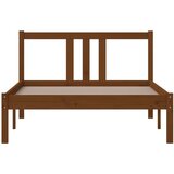  Posteljni okvir medeno rjav iz trdnega lesa 100x200 cm, (20644274) | Shoptok.si