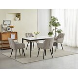  JORK stolica - tamno bež baršun / crne noge x 1 | shoptok.hr