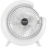 Johnson LED RGB punjivi stoni ventilator MULTICOLOR 5W/3,7V 1200 mAh prečnika 14 cm bela | Eponuda.com