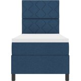vidaXL box spring postelja z vzmetnico modra 80x200 cm tkanina, (22081060) | Shoptok.si