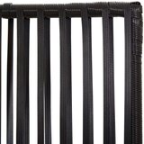 vidaXL Sobna pregrada s 3 panela crna od poliratana | shoptok.hr