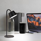 Fischer & Honsel Crna LED stolna lampa s metalnim sjenilom (visina 34 cm) Voet – | shoptok.hr