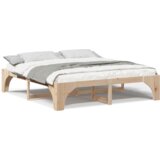  Krevet s daskama s pohranom Smeđa 180 x 200 cm Masivna borovina | shoptok.hr