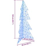 vidaXL Božićno drvce s 160 LED svjetlima Plava 150 cm Akril | shoptok.hr