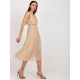 Italy Moda Dress-DHJ-SK-13168.21X-beige | Shoptok.si