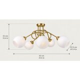  Plafonski luster BAROC 5xE14/40W/230V zlatni Slike