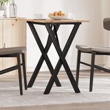  Blagovaonski stol X-oblika 80x50x75 cm od borovine i čelik | shoptok.hr
