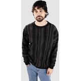 Redefined Rebel RRTeton Knit Regular Fit Pulover black grey Cene