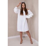 Kesi Spanish dress with decorative sleeves ecru | shoptok.hr