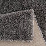 Lesnina-XXXL preproga z visokim florom porto 140/200 cm tkano temno siva | Shoptok.si