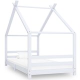 Maison Chic Otroška postelja - Otroški ležaj - Otroški posteljni okvir bel iz trdne borovine 90x200 cm, (21698312) | Shoptok.si