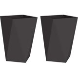 Sadilica 2 pcs Crna 50 x 50 x 75 cm Čelik | Eponuda.ba