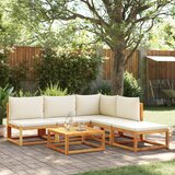 vidaXL 6-dijelna set vrtnih sofa s jastucima masivno bagremovo drvo | shoptok.hr