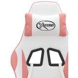  Okretna igraća stolica bijelo-ružičasta od umjetne kože | shoptok.hr