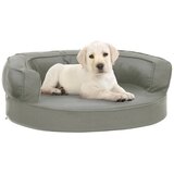  Ergonomski madrac za pse 60 x 42 cm sivi izgled platna | shoptok.hr