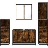 vidaXL 4-dijelni set kupaonskog namještaja boja hrasta drveni | shoptok.hr