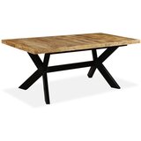 Furnova Jedilna miza trden mangov les in jeklo 180 cm, (21946295) | Shoptok.si