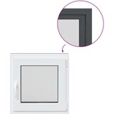  Okno za klet RISOR 60 x 60 cm PVC in steklo Antracit, (5000215230) | Shoptok.si