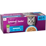 Whiskas 7+ senior vrećice 40 x 85 g - Riba u želeu (4 vrste) Cijene