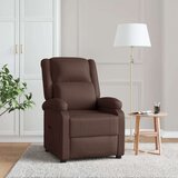  Naslonjač od umjetne kože smeđi - Smeđa 1 | shoptok.hr