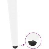  Noge za klub stolić konusnog oblika 4 kom bijele 30-31 cm čelik | shoptok.hr