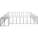 vidaXL kavez za pse crni 37,51 m² čelični | shoptok.hr