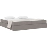  Krevet s madracem i skladištem Sivo-smeđa 200 x 200 cm | shoptok.hr