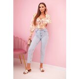 Kesi Włoski Women's floral Spanish blouse, long sleeve yellow | shoptok.hr