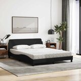  Krevet s madracem Dover crni 160x200 cm od tkanine | shoptok.hr