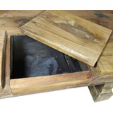  Klubska mizica iz masivnega predelanega lesa 90x50x35 cm | Shoptok.si